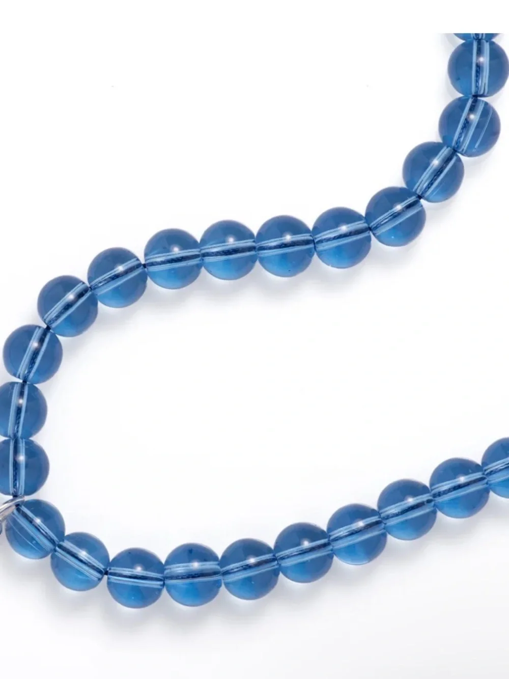 New MAYAMAR Evil Eye & Heart Beaded Bag Charm - Blue, 15” - Picture 5 of 9